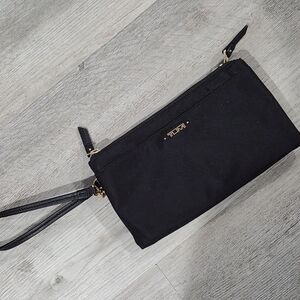 Tumi Black Wristlet Clutch